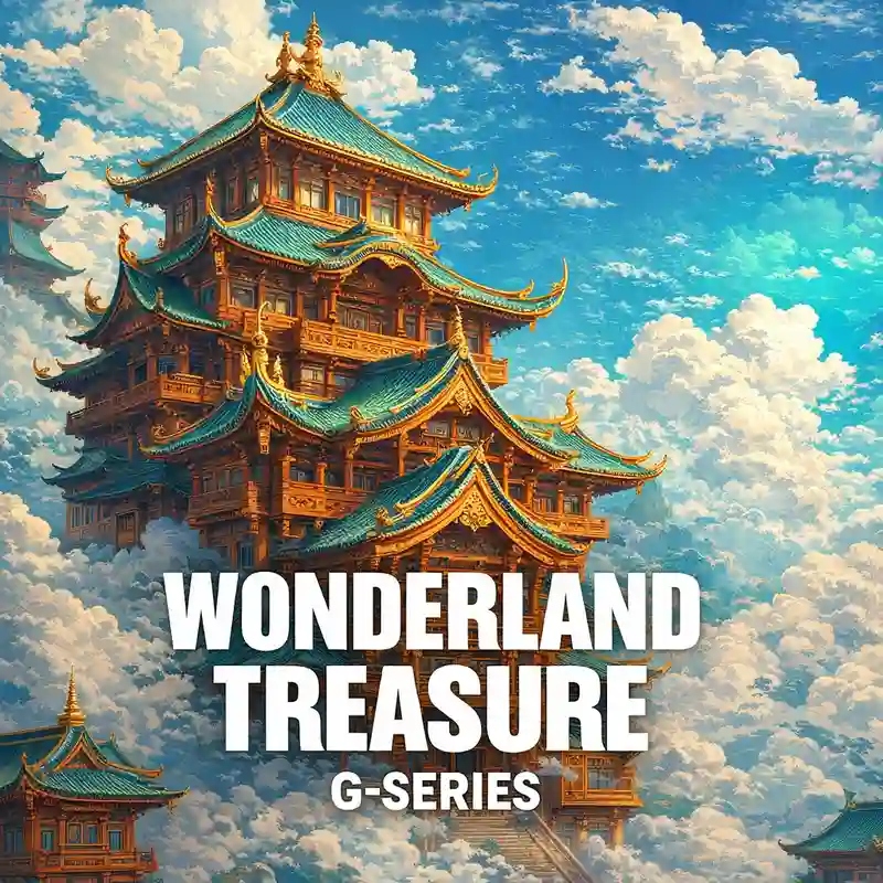 Kayamanan ng Wonderland Slot Game Logo